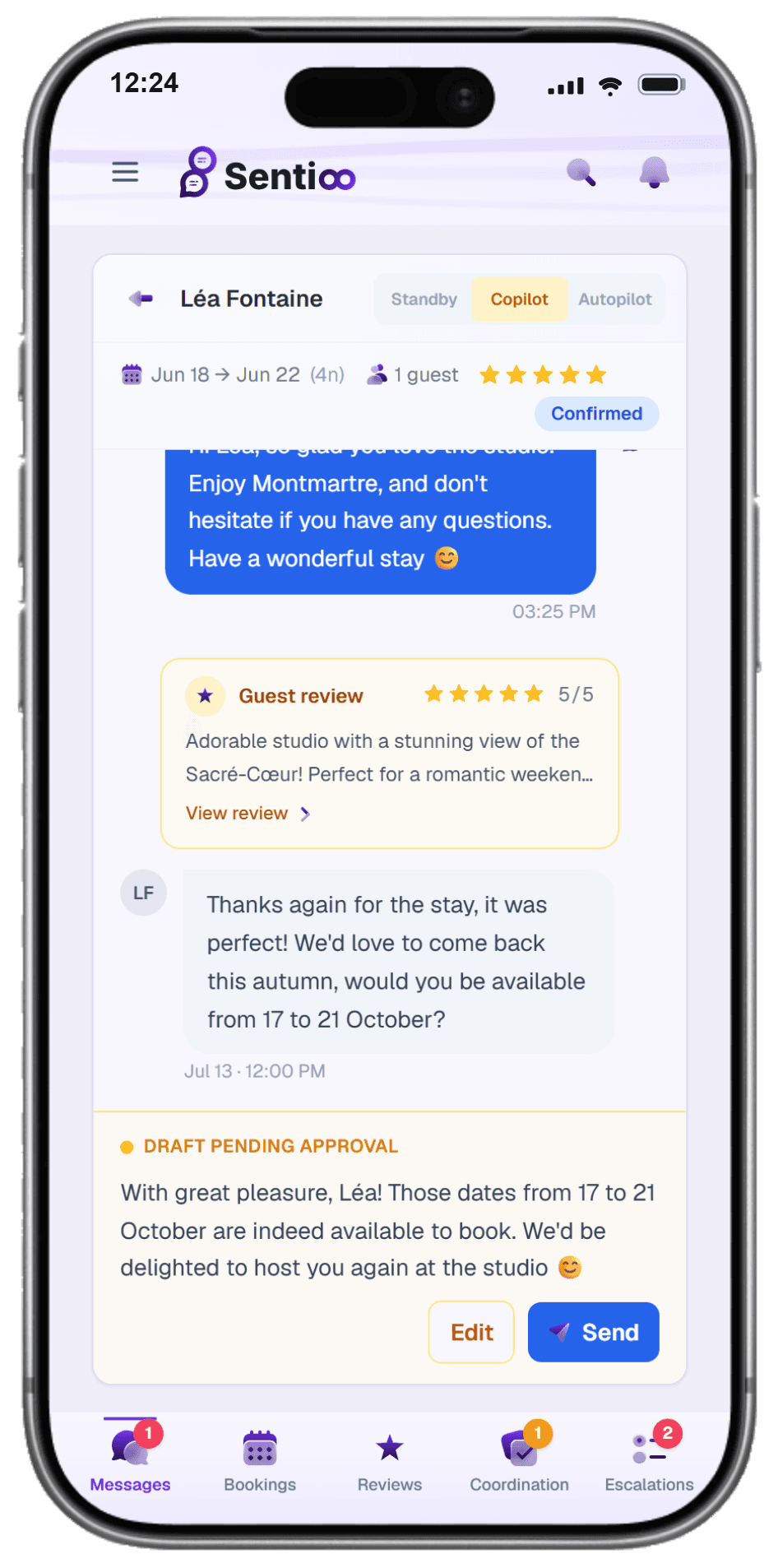 Hands-off review replies