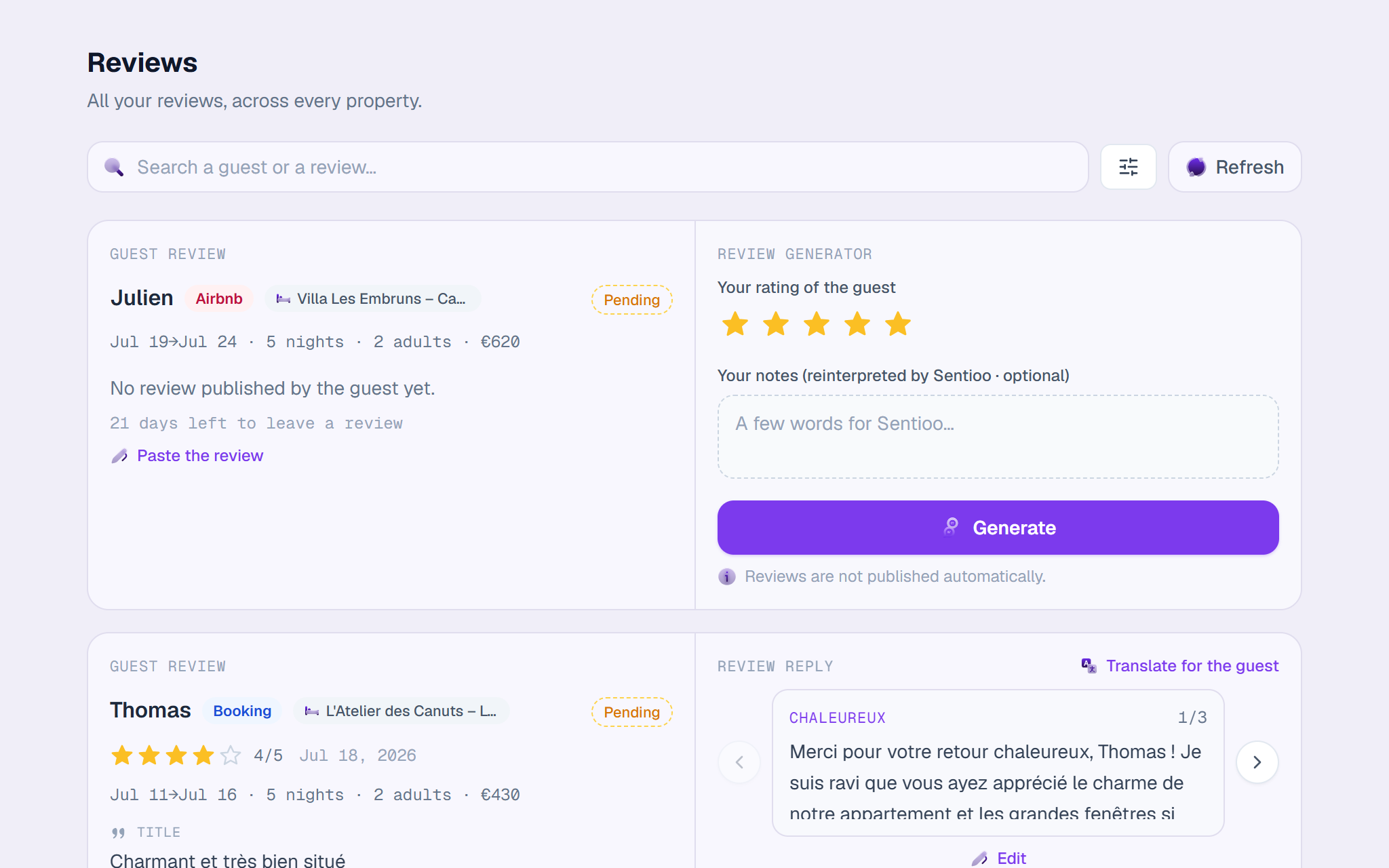 Your reviews, across every platform.